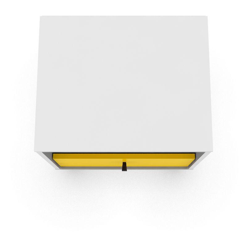 Liberty 1.0 Mid Century Modern Nightstand White/Yellow - Manhattan Comfort