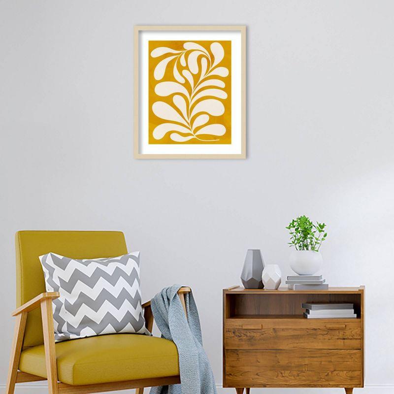 21" x 25" Goldenrod by Grace Popp I Wood Framed Wall Art Print - Amanti Art: Vintage-Inspired, Midcentury Modern Decor