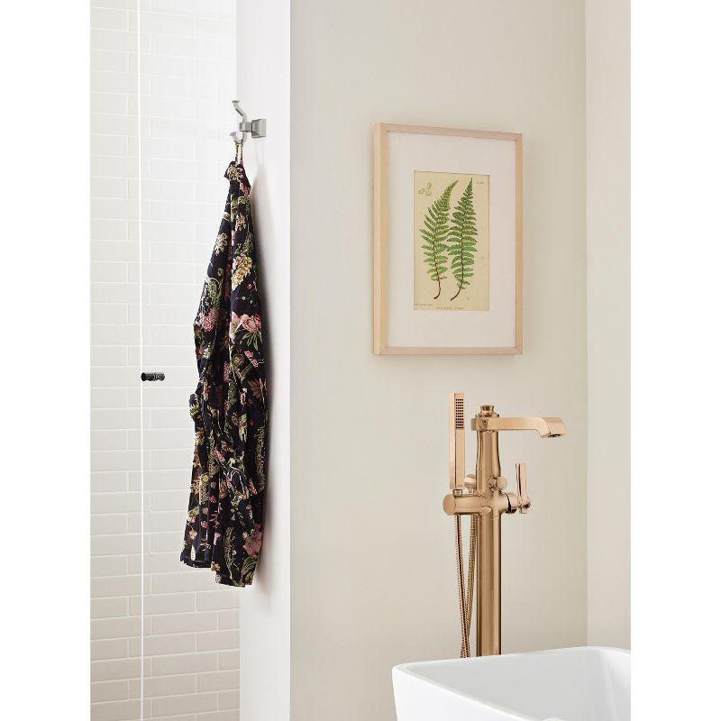 Amerock Mulholland Brushed Nickel Single Prong Robe Hook