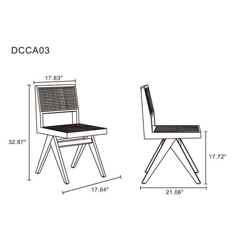 Manhattan Comfort 9pc 70.86" Rockaway and Hamlet Rectangle Dining Set