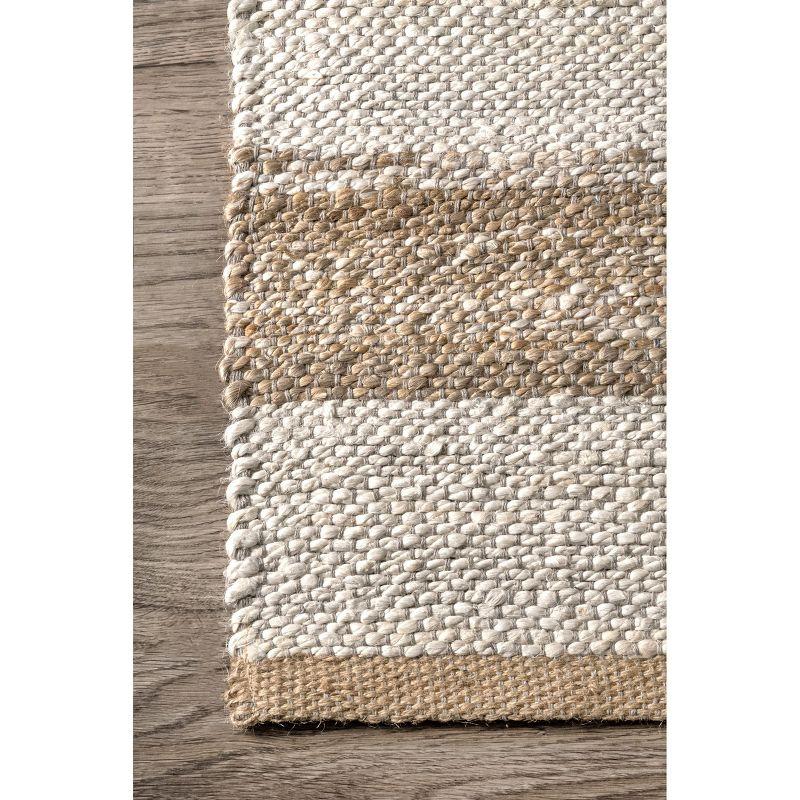 Lauren Liess x Rugs USA Natural Ren Striped Jute Area Rug