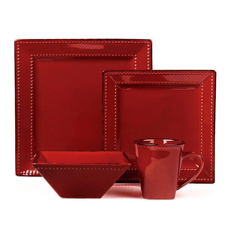 Lorren Home Trends 16 Piece Stoneware Dinnerware Set - Service for 4