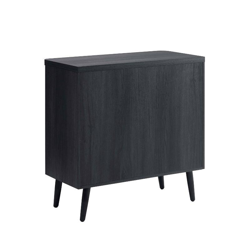 Manhattan Comfort Jodie Mid-Century Modern Accent Cabinet with 2 Shelves