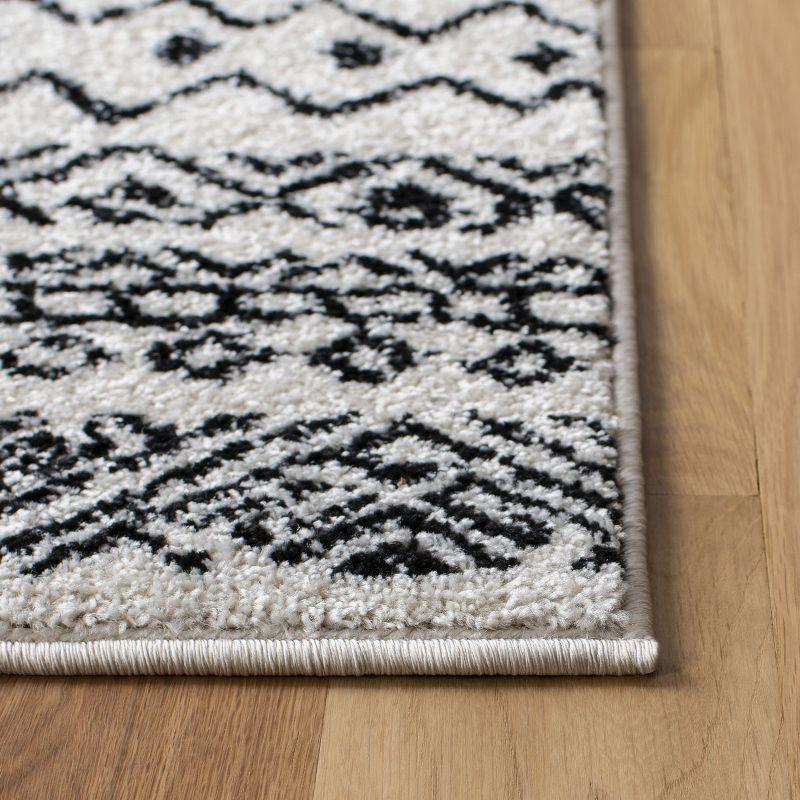 Tulum TUL267 Power Loomed Indoor Area Rug - Ivory/Black - 12'x15' - Safavieh