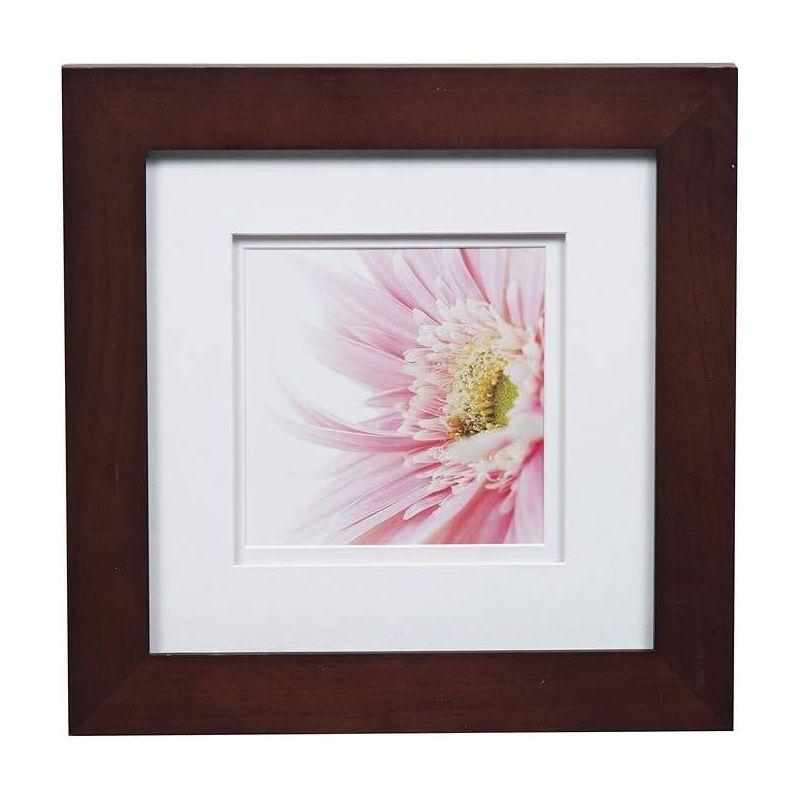 Classic Walnut Wood Frame with Double White Mat