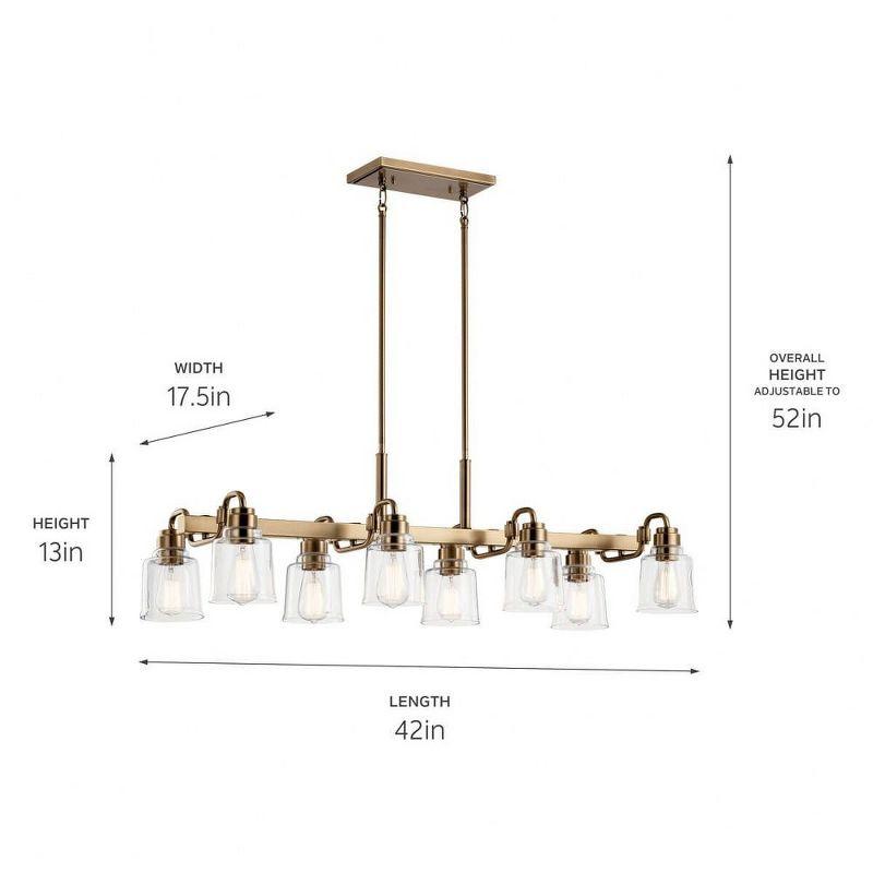 Kichler Lighting Aivian 8 - Light Chandelier in  Weathered Brass