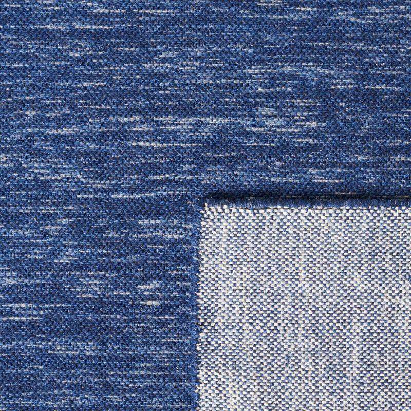 Kilim KLM125 Hand Woven Area Rug - Navy/Blue - 6'x6' - Safavieh