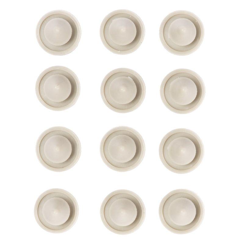 Brinks Plastic Off White Door Bumper Mounts to base trim