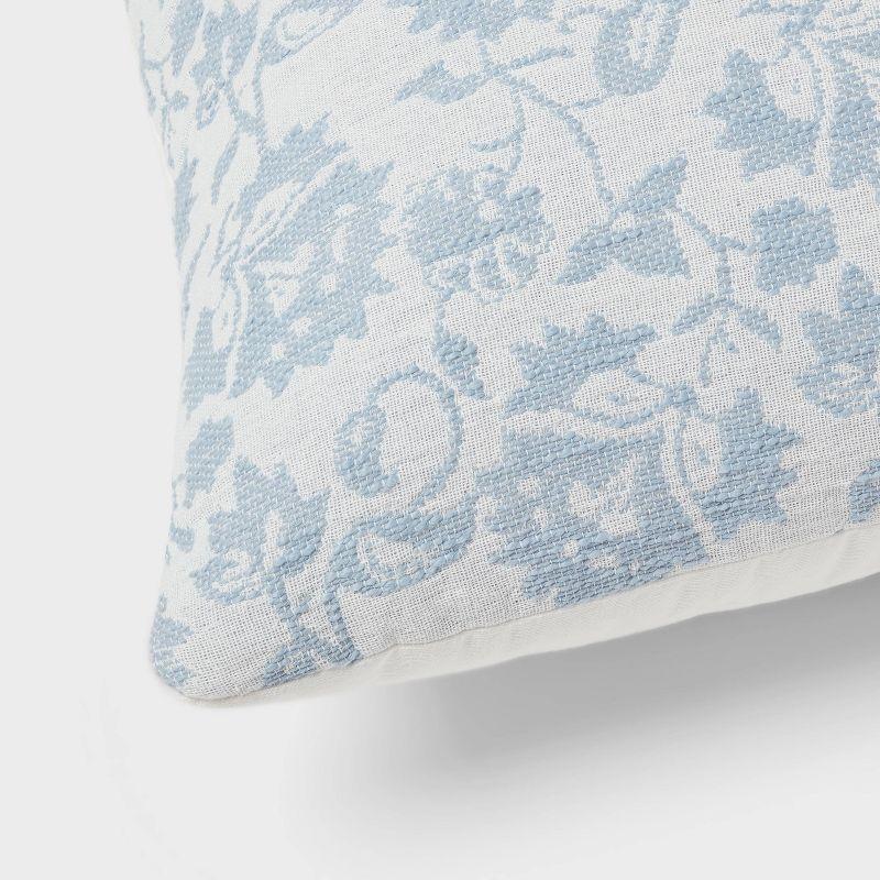 Woven Floral Decorative Pillow Euro - Threshold™