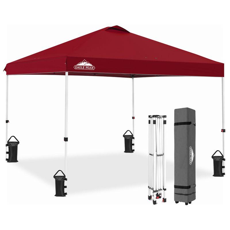 EAGLE PEAK Pop Up Canopies 10 Ft. W x 10 FT. D Metal Party Tent Canopy
