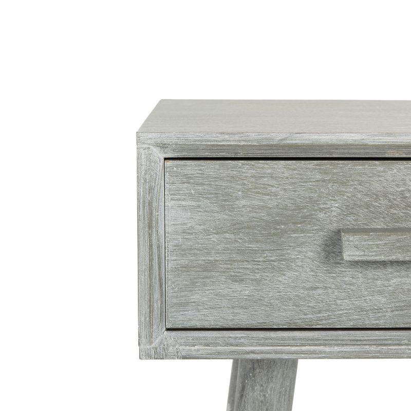 Transitional Slate Grey Rectangular 2-Drawer Console Table