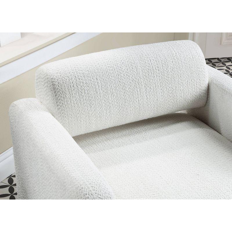 HOMES: Inside + Out Sanddrift Modern Boucle Upholstered Accent Chair