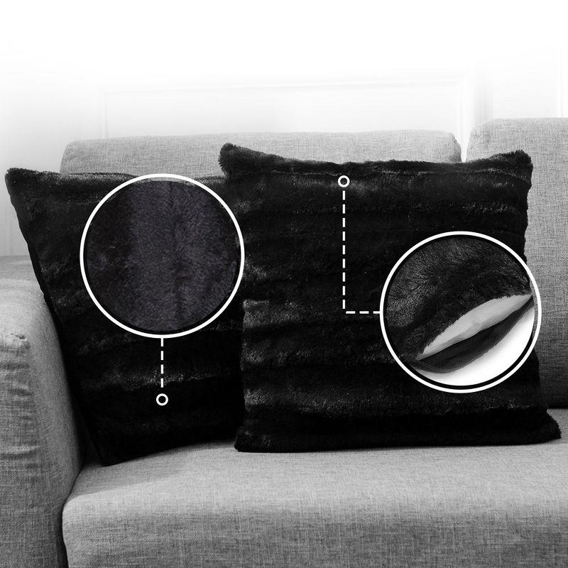 Faux Fur Throw Pillow (Set of 2)