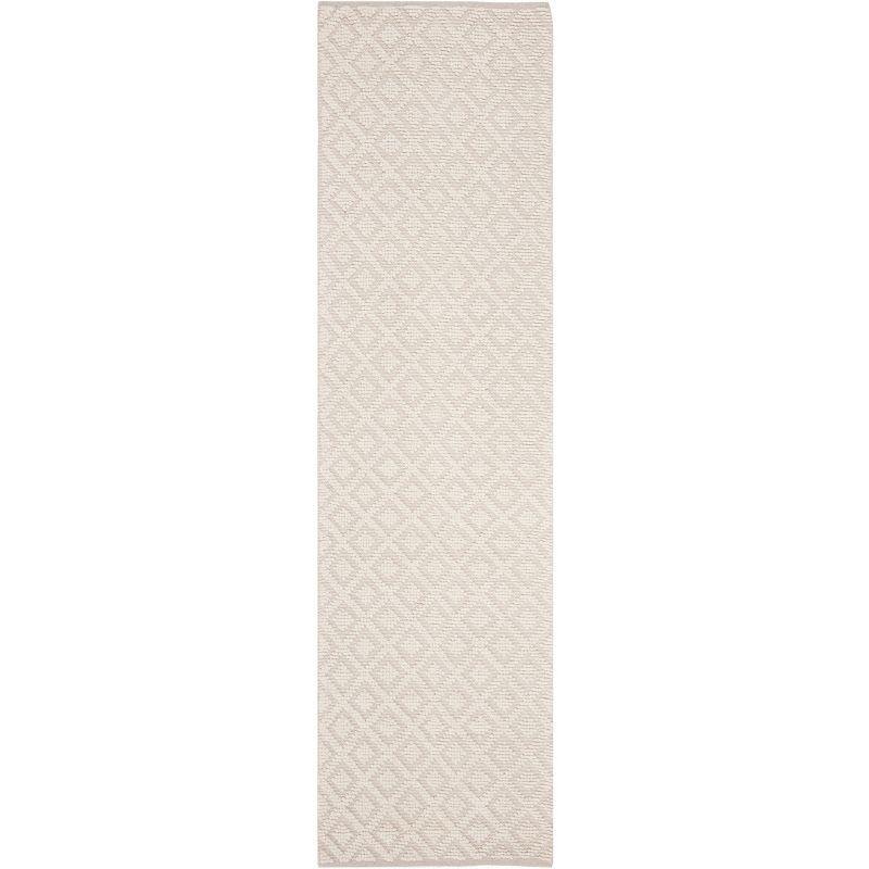 Vermont VRM104 Hand Woven Indoor Runner Rug - Ivory - 2'3"x22' - Safavieh