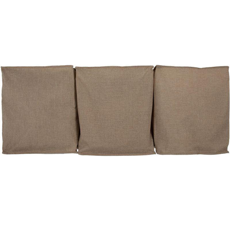 Under Bed Zippered Sweater Storage Bags with Clear Vision Panel, Set of 3, Latte Brown