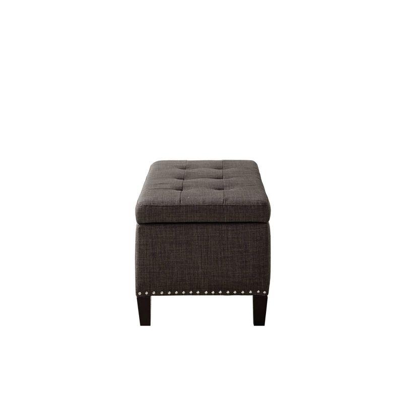 Tufted-Top Storage Ottoman