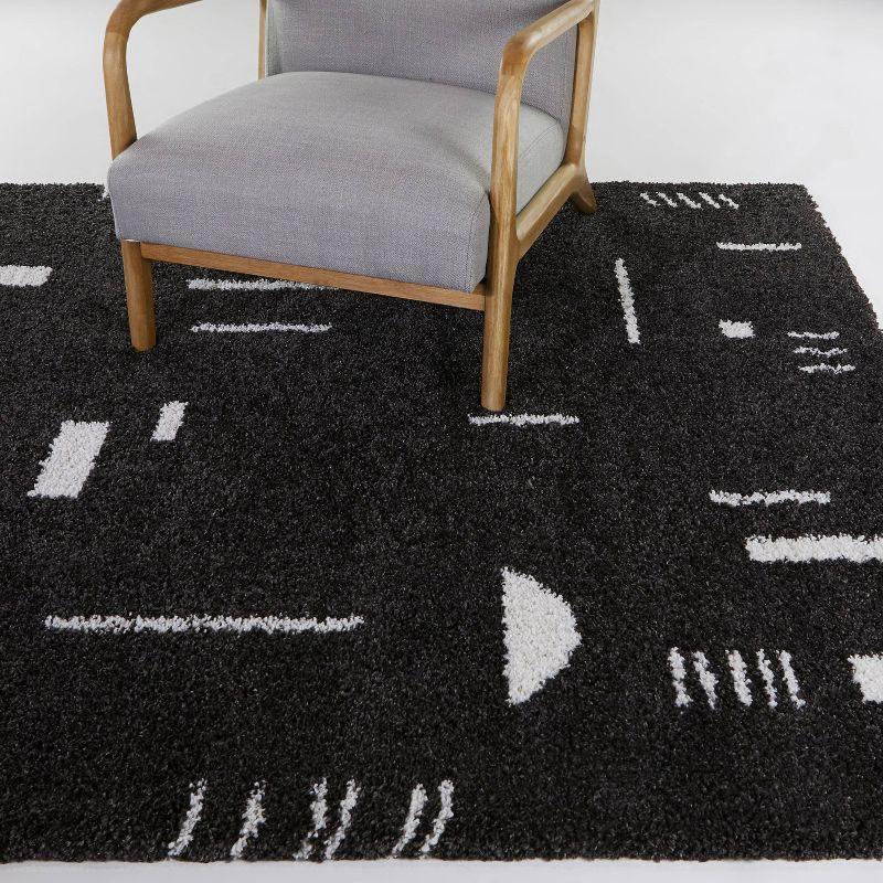 Morin Geometric Shag Area Rug