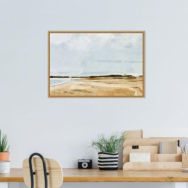 Amanti Art Quiet Coast I by Emma Caroline Canvas Wall Art Print Framed 23 x 16-in.