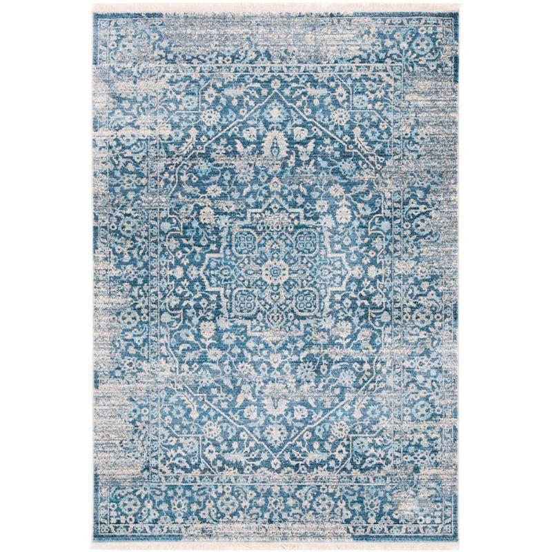 Vintage Persian VTP484 Power Loomed Indoor Accent Rug - Blue/Ivory - 2'x5' - Safavieh