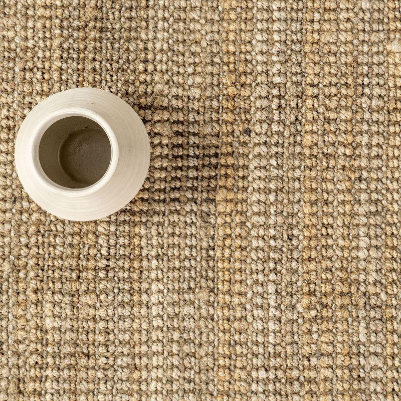 nuLOOM Ashli Solid Farmhouse Jute Area Rug