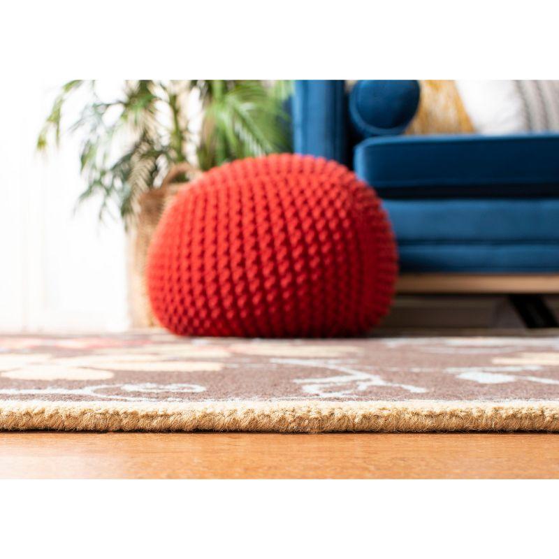 Blossom BLM784 Hand Hooked Area Rug - Brown/Multi - 8'x10' - Safavieh.