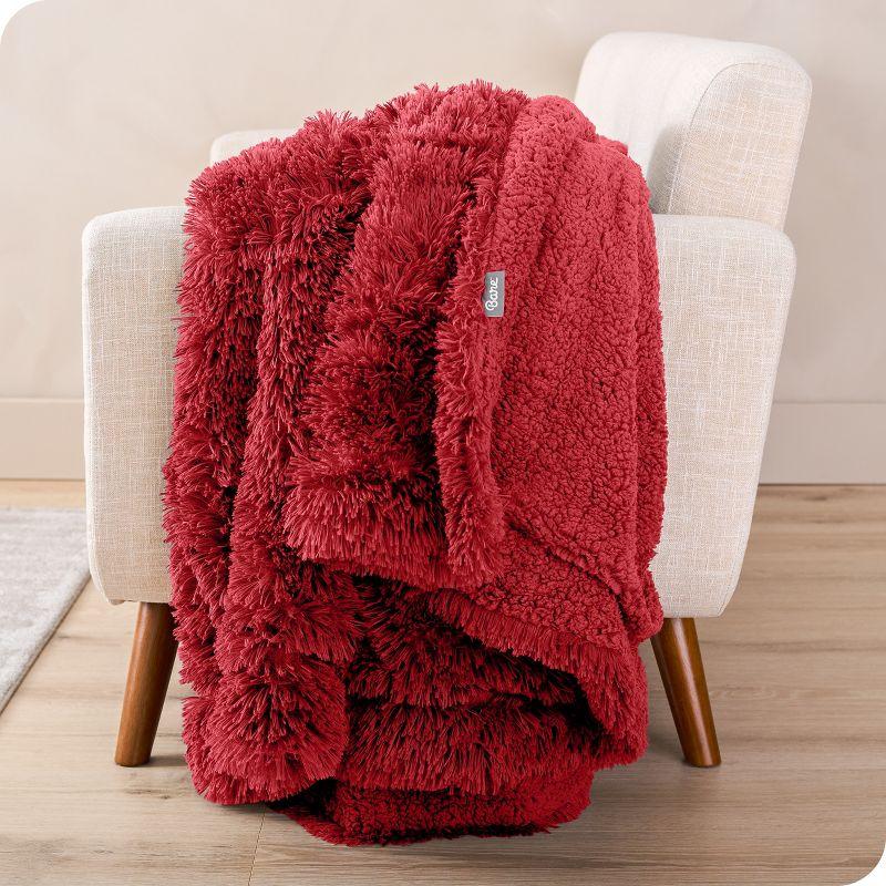 Bare Home Shaggy Faux Fur Sherpa Blanket