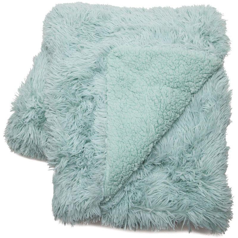Chanasya Shaggy Shaggy Super Elegent Sherpa Long Fur Throw