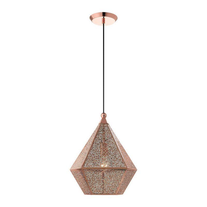 Livex Lighting Aberdeen 1 - Light Pendant in  Rose Gold