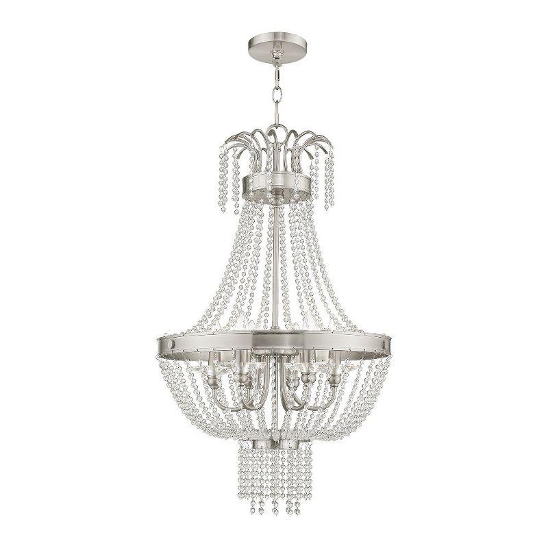 Livex Lighting Valentina 6 - Light Chandelier in  Brushed Nickel