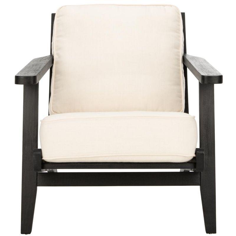 Nico Mid Century Accent Chair - ACH4501A - Bone/Black - Safavieh