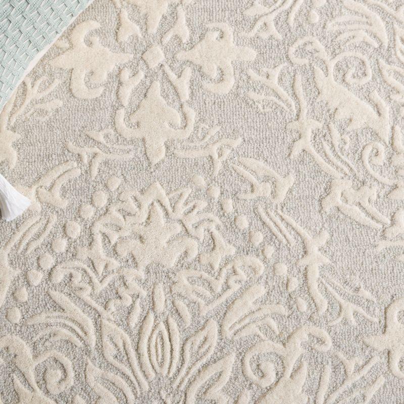 Blossom BLM107 Hand Tufted Indoor Accent Rug - Sage/Ivory - 3'x5' - Safavieh