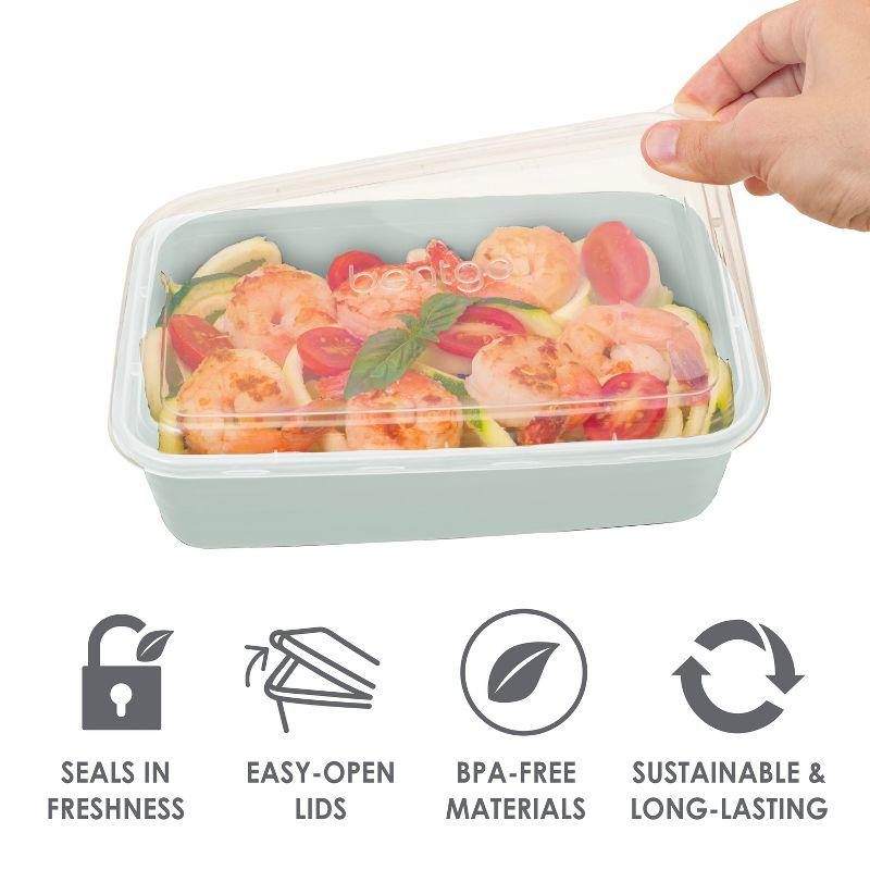 Bentgo Meal Prep Kit, 1, 2, & 3-Compartment Containers, Microwavable - 60pc