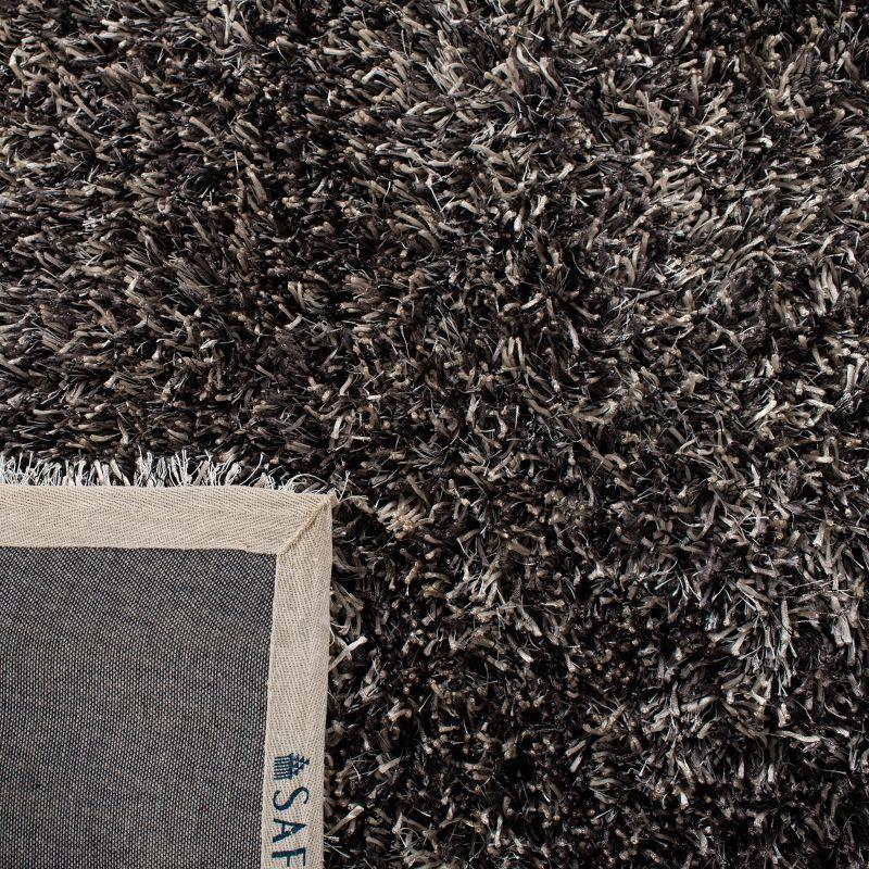 New Orleans Shag SG531 Hand Tufted Indoor Area Rug - Platinum/Ivory - 7'x7' Square - Safavieh