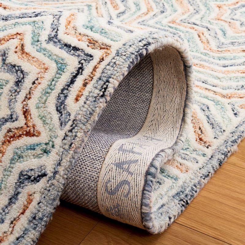 Capri CPR215 Tufted Indoor Runner Rug - Blue/Rust - 2'3"x9' - Safavieh