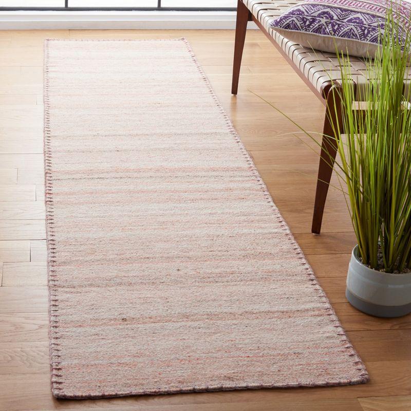 Kilim KLM651 Hand Woven Runner Rug - Light Pink - 2'3"x9' - Safavieh.