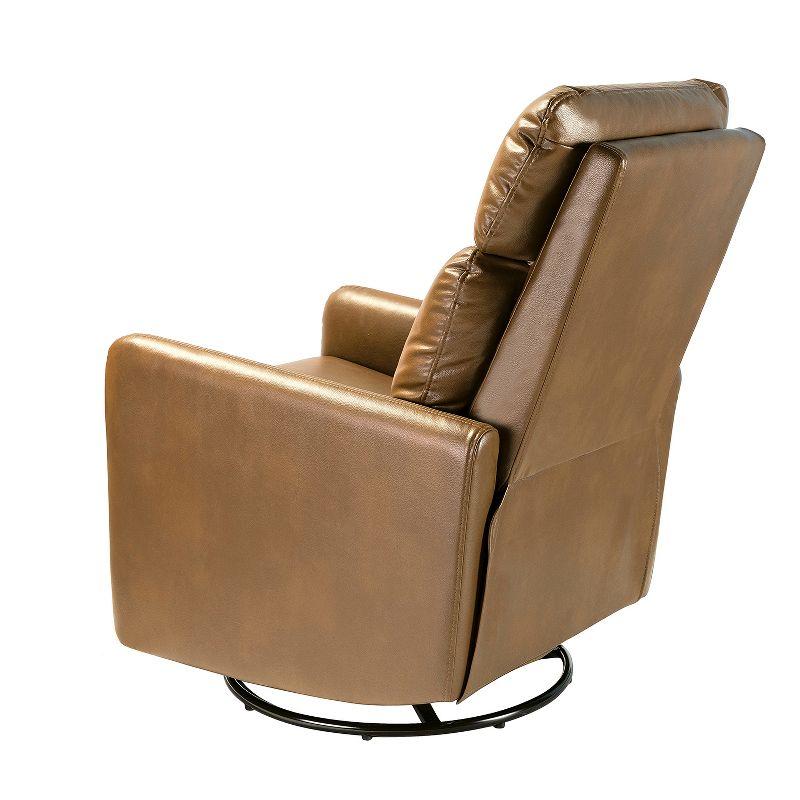 Artful Living Design Víctor Swivel Recliner-Camel