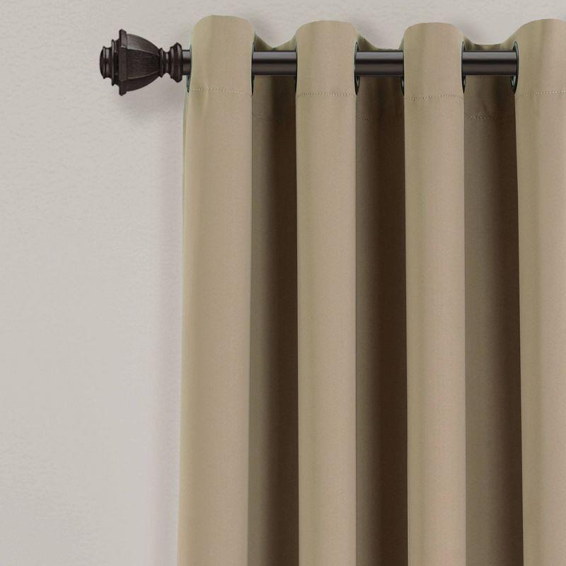 Insulated Polyester Blackout Curtain Pair