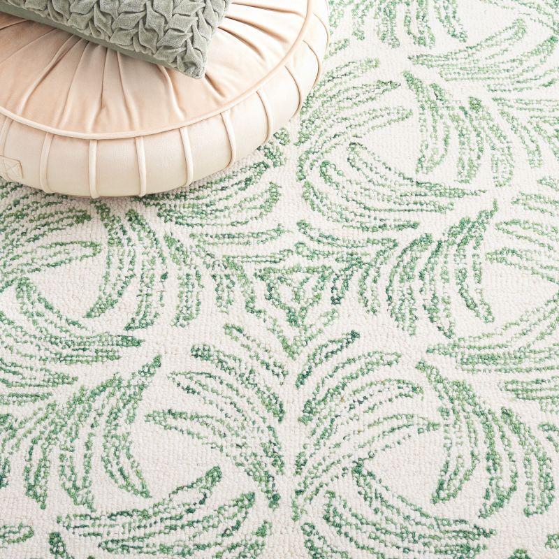 Jardin JAR728 Hand Tufted Area Rug - Ivory/Green - 5'x8' - Safavieh