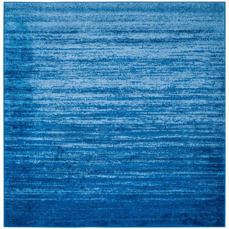 Adirondack ADR113 Machine Made Indoor Area Rug - Light Blue/Dark Blue - 6'x6' - Safavieh