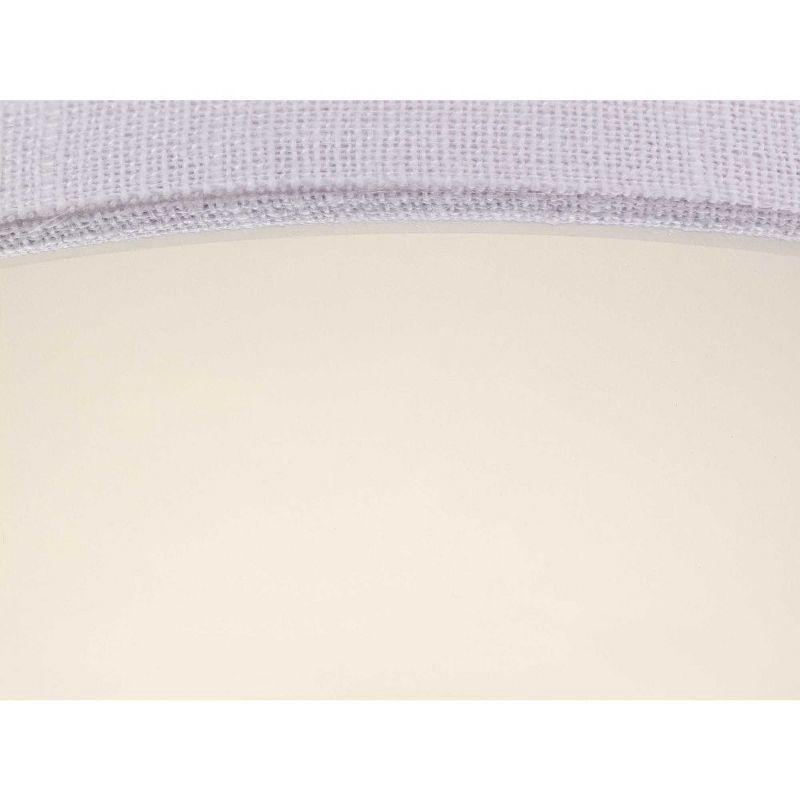 Progress Lighting Inspire Collection 2-Light Semi-Flush Fixture, Graphite Finish, Summer Linen Shade