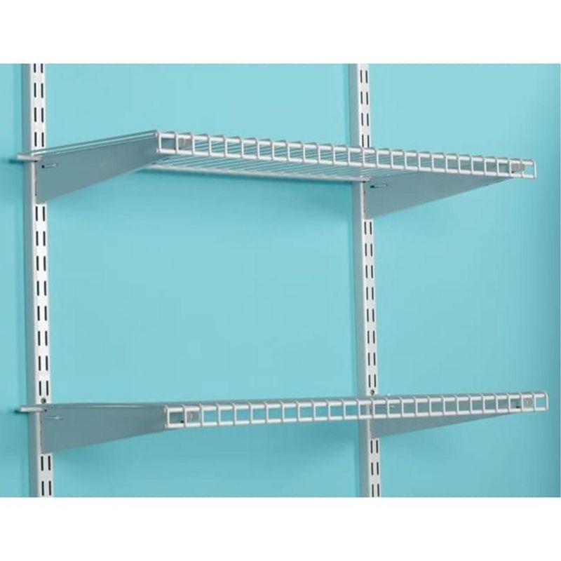 Rubbermaid White 26-Inch Lightweight Stacking Shelving Kit