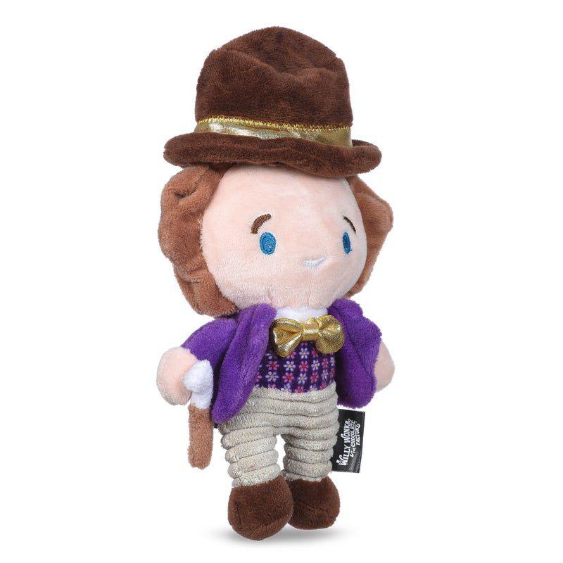 Willy Wonka 6" Plush Squeaker Dog Toy with Velvet Hat