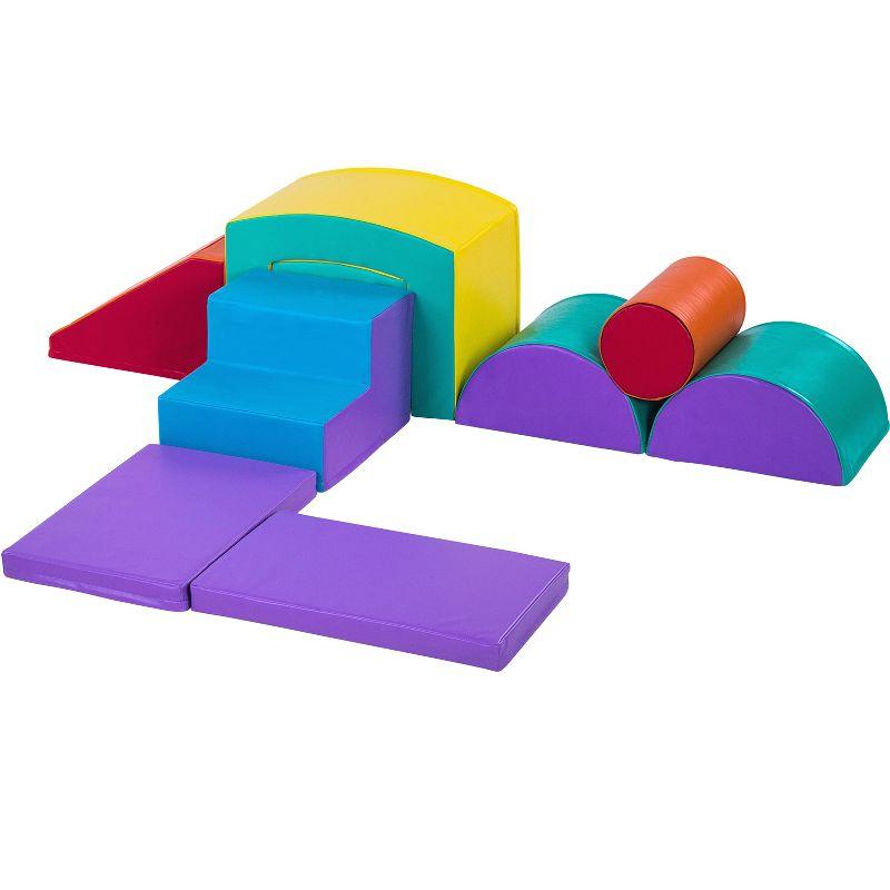 New Bounce Super Deluxe Soft Play Set - 9 Piece Climbing Set for Babies and Toddlers