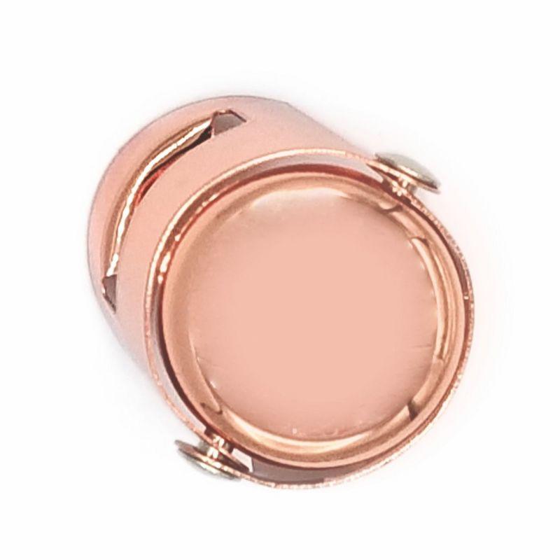Viski Copper Champagne Stopper - Sparkling Wine Saver Bottle Stopper - Copper Plated Stainless Steel & Silicone Seal - Set of 1