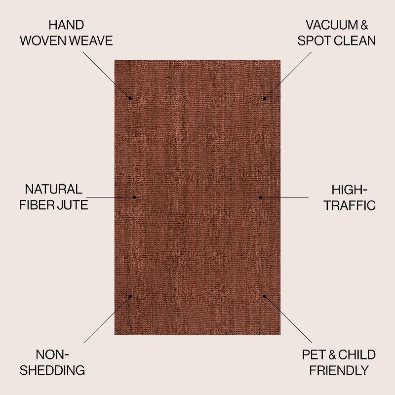 Pata Hand Woven Chunky Jute Indoor Area Rug - JONATHAN Y