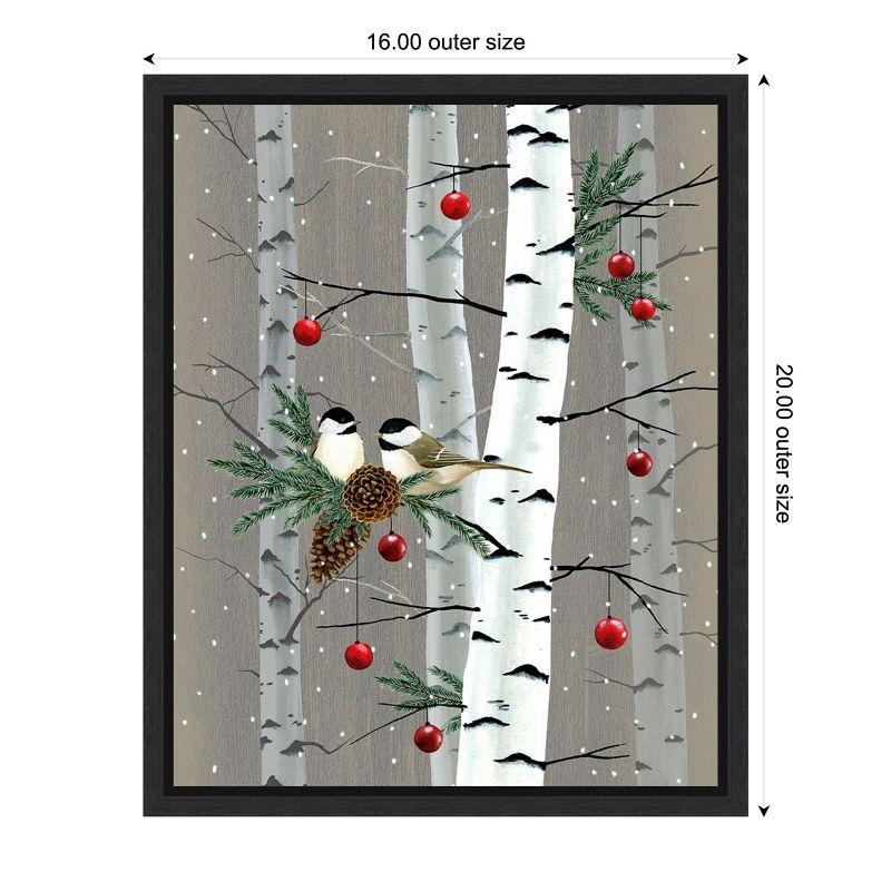 Amanti Art Birch Birds II by Grace Popp Canvas Wall Art Print Framed 16 x 20-in.