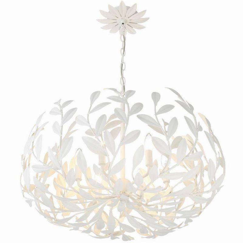 Crystorama Lighting Broche 6 - Light Chandelier in  Matte White