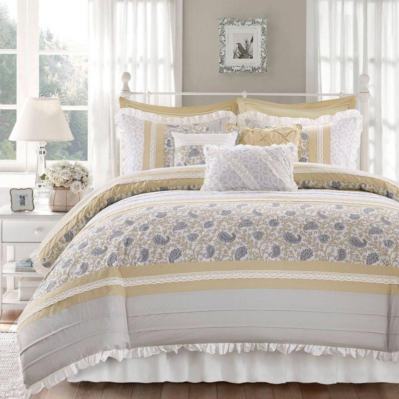 Dawn 9 Piece Cotton Percale Comforter Set