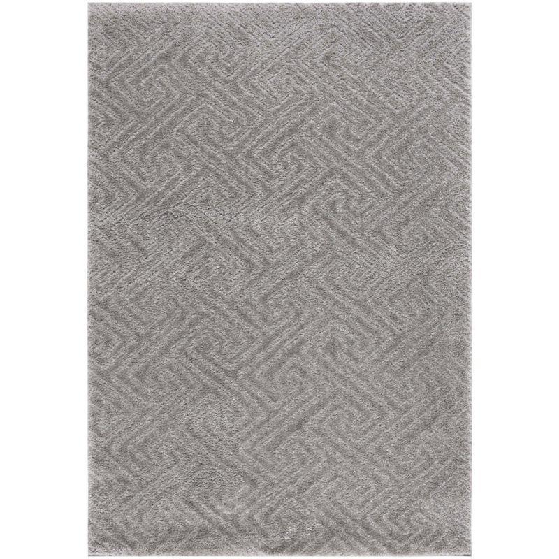 Tahoe Shag THO652 Power Loomed Indoor Area Rug - Grey - 4'x6' - Safavieh