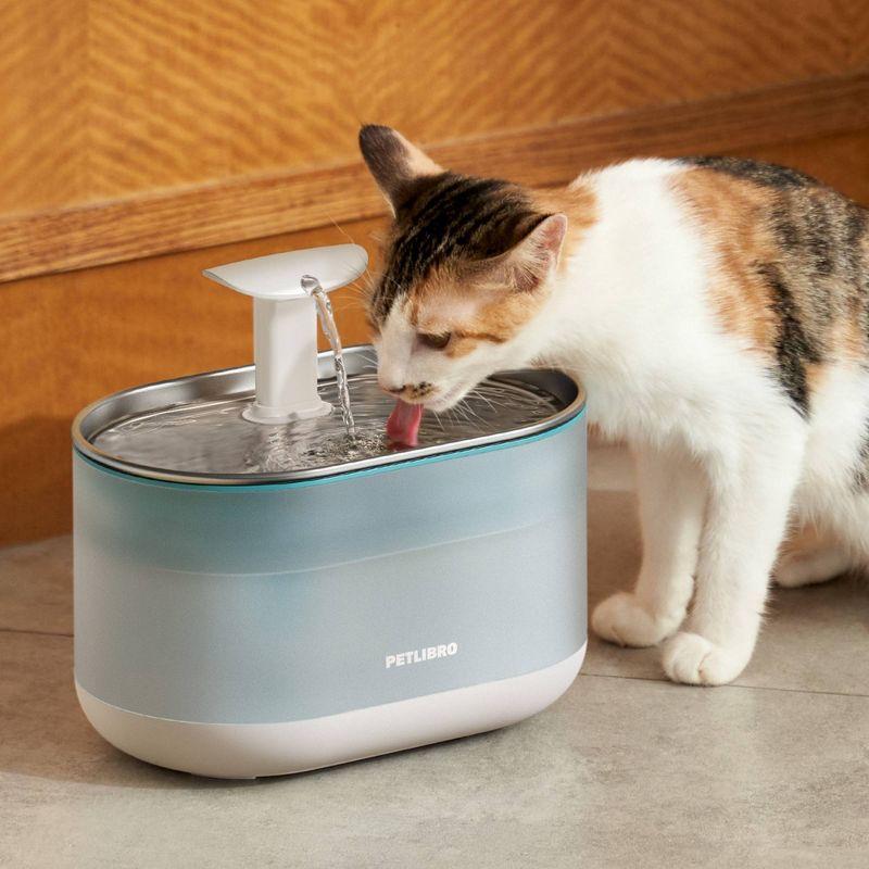Petlibro 2.1L Capsule Stainless Water Cat Automated Fountain